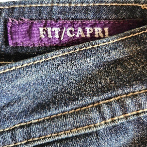 Vigoss Collection Capri‎ Fit Dark Wash Jeans - Picture 4 of 11